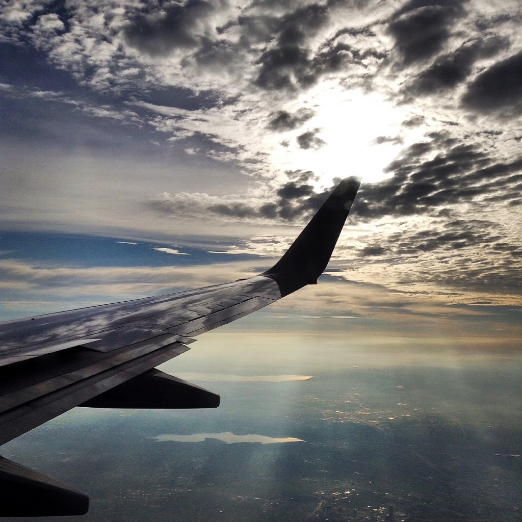 Window seat view over Texas!