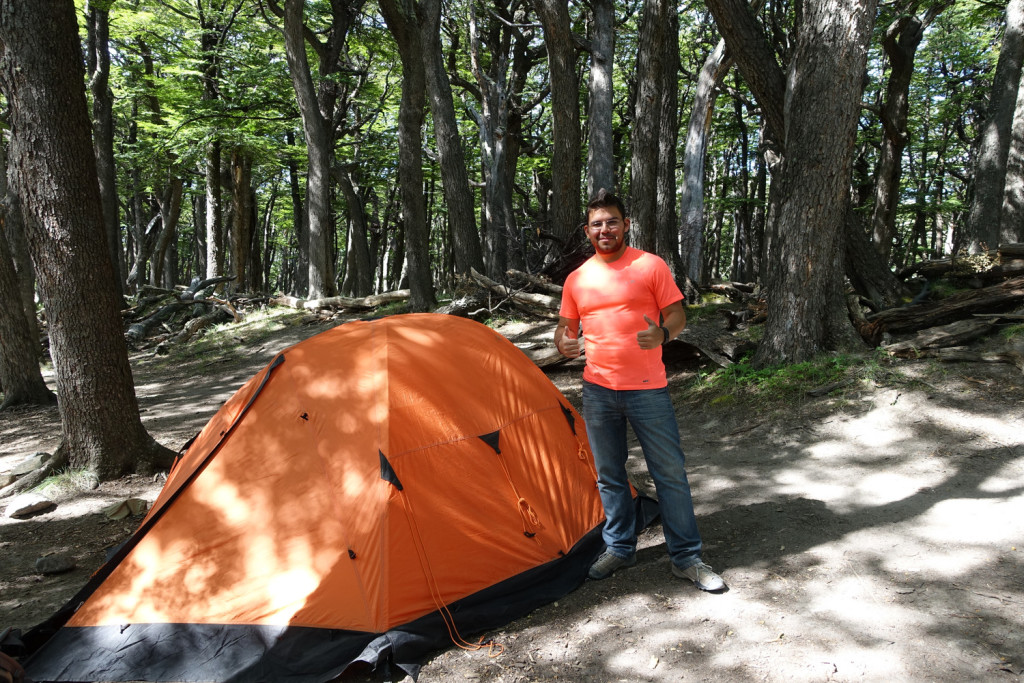 Camping in El Chalten.
