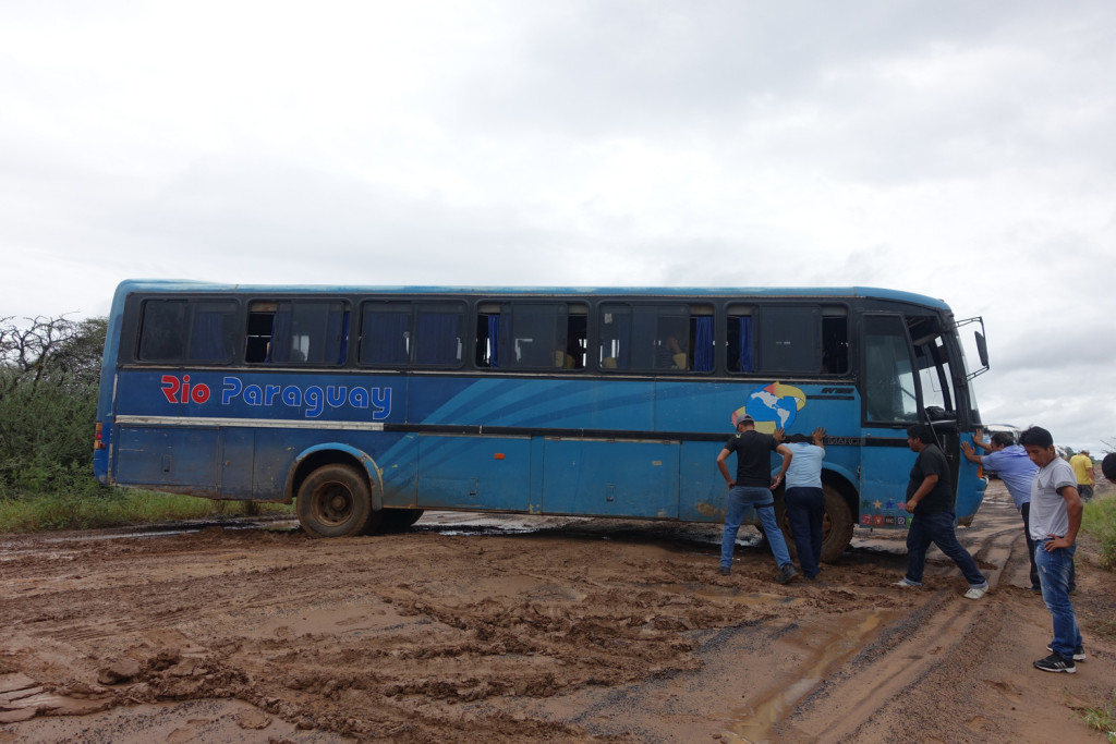 Bus ride from Asuncion, Paraguay to Santa Cruz, Bolivia