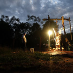 Witnessing the slaughter of a cow in the countryside of Paraguay.