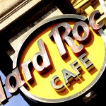 A date with myself at the Hard Rock Cafe Madrid.